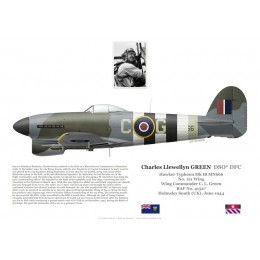 Charles Green DSO DFC, Typhoon Mk Ib MN666, OC No 121 Wing RAF, 1944