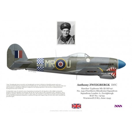 Anthony Zweigbergk DFC, Typhoon Mk Ib MP197, OC No 245 Squadron RAF, 1945