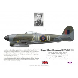 Ronald Sheward DFC, Typhoon Mk Ib RB478, OC No 266 Squadron RAF, 1945