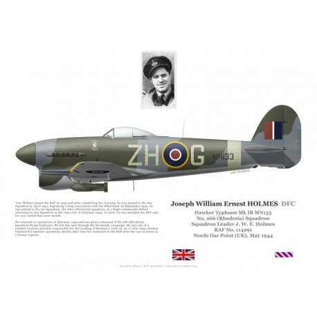 Joseph Holmes DFC, Typhoon Mk Ib MN133, OC No 266 Squadron RAF, 1944