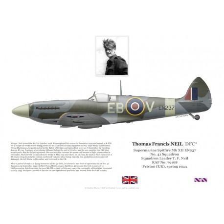 Thomas Neil DFC, Spitfire Mk XII EN237, No 41 Squadron RAF, 1943