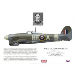 Arthur Gowers DFC, Typhoon Mk Ib DN249, OC No 183 Squadron RAF, 1943