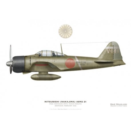 Mitsubishi A6M2 21, PO2C Yoshisuke Arita, Tainan Kokutai, Denpasar
