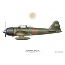 Mitshubishi A6M3 22 Zero, CPO Hiroyoshi Nishizawa, 251 Kokutai, Rabaul, 1943