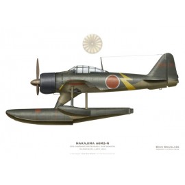 Nakajima A6M2-N Rufe, CPO Hidenori Matsunaga, Kokutai 934, Manokwari, fin 1943