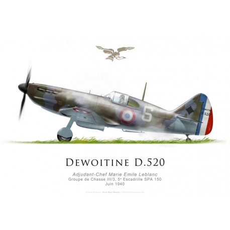 Avion De Chasse Dewoitine D.520 - Armée De L'Air 1940 - Échelle 1/144 Altaya