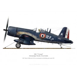 F4U-7 Corsair, Flottille 12.F, porte-avions Bois-Belleau, 1955