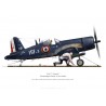 F4U-7 Corsair, Flottille 15.F, French Navy, La Fayette aircraft carrier, 1955