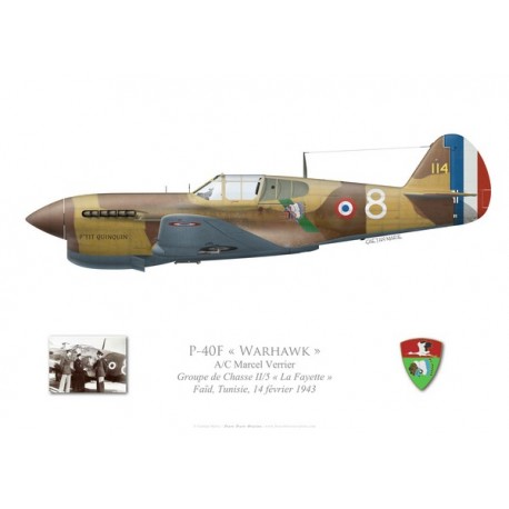 P-40F Warhawk, GC II/5 "La Fayette", French Air Force, Tunisia, 1943