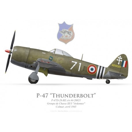 P-47D Thunderbolt, Groupe de Chasse III/3 "Ardennes", 1945