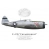 P-47D Thunderbolt "Big Bastard", Clifford Martin, 33rd FS, 24th CW, Islande, 1944