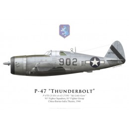 P-47D Thunderbolt "My Little Gem", 91st FS, 81st FG, 1944