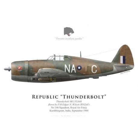Thunderbolt Mk I, F/O Edgar N. Wilson (RNZAF), No 146 Squadron, India, 1944