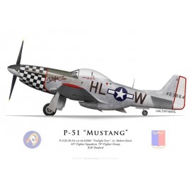 P-51D Mustang "Twilight Tear", Lt. Hubert Davis, 83rd FS, 78nd FG