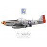 P-51D Mustang “Glamorous Glen III”, Capt. Charles “Chuck” Yeager, 363rd Fighter Squadron, 357th Fighter Group