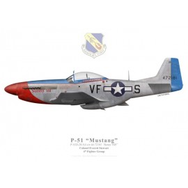 P-51D Mustang "Sunny VIII", Col. Everett Stewart, 4th FG, 1945