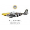 P-51D Mustang "Lou IV", Col. Thomas Christian Jr., CO 361st Fighter Group, RAF Bottisham, 1944