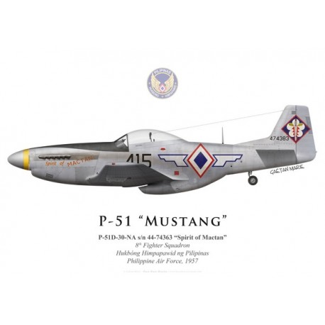 P-51D Mustang "Spirit of Mactan", 8th Fighter Squadron, Philippine Air Force, 1957