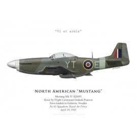Mustang Mk IV, F/L Graham Pearson, No 65 Squadron, Royal Air Force, avril 1945