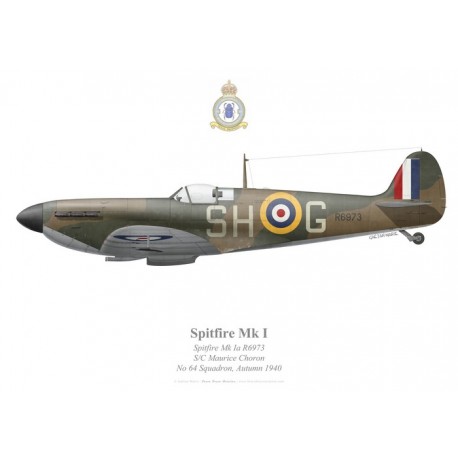 Spitfire Mk Ia, Maurice Choron, No 64 Squadron, Royal Air Force, Autumn 1940