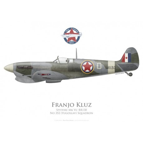 Spitfire Mk Vc (Trop), Franjo Kluz, No 352 (Yugoslav) Squadron, Royal Air Force
