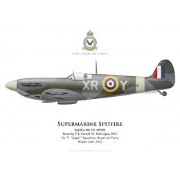 Spitfire Mk Vb, F/L Carroll McColpin, No 71 "Eagle" Squadron, RAF, winter 1941-1942