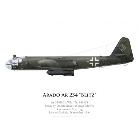 Ar 234B-2b, Oblt. W. Muffey, Kommando Sperling, novembre 1944