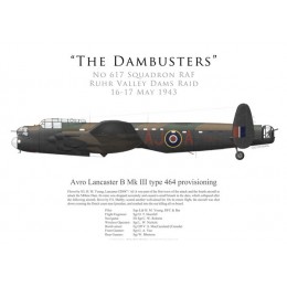 Lancaster Mk III type 464 provisioning, S/L Young, No 617 Squadron RAF, Opération Chastise, 16 mai 1943